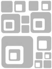 Vogelschutzfolie Vierecke / Autocollants carr&eacute;s