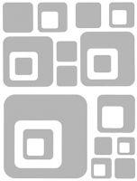 Vogelschutzfolie Vierecke / Autocollants carr&eacute;s